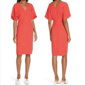 Lewit Red Midi Dress